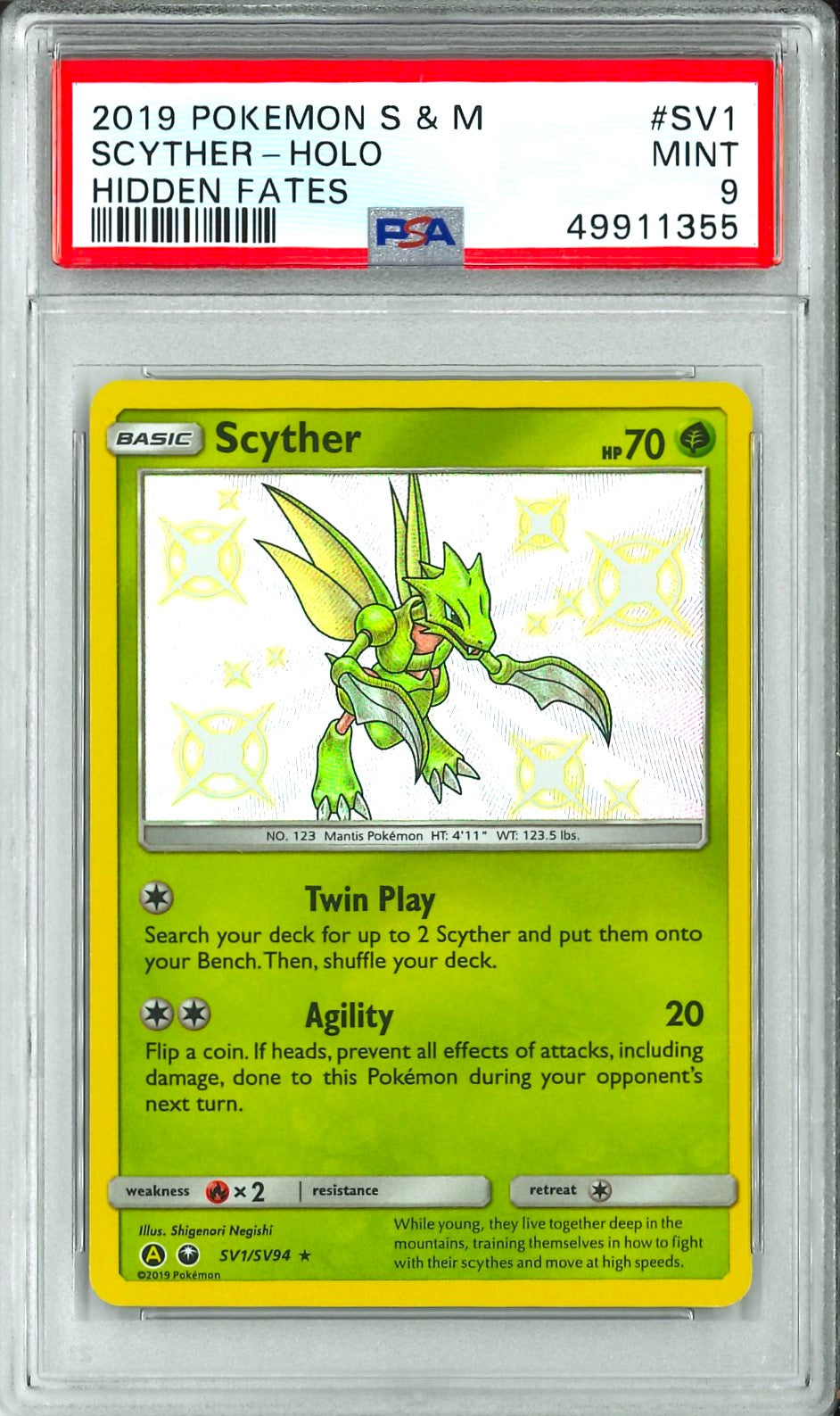 Hidden Fates - Scyther Holo POKEMON XCHANGE AUSTRALIA Hidden Fates - Scyther Holo POKEMON XCHANGE AUSTRALIA