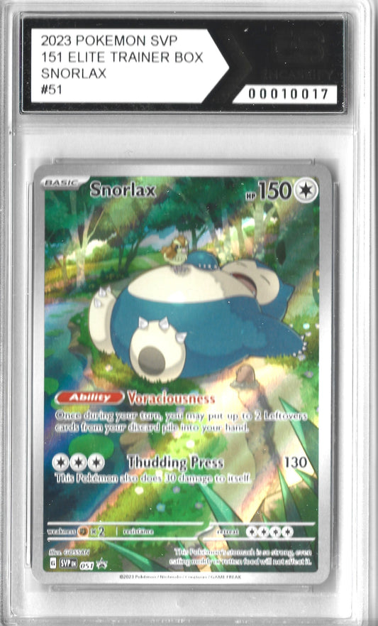 Snorlax 151 Elite Trainer Box Snorlax Black Star Promo #51 Encaseify