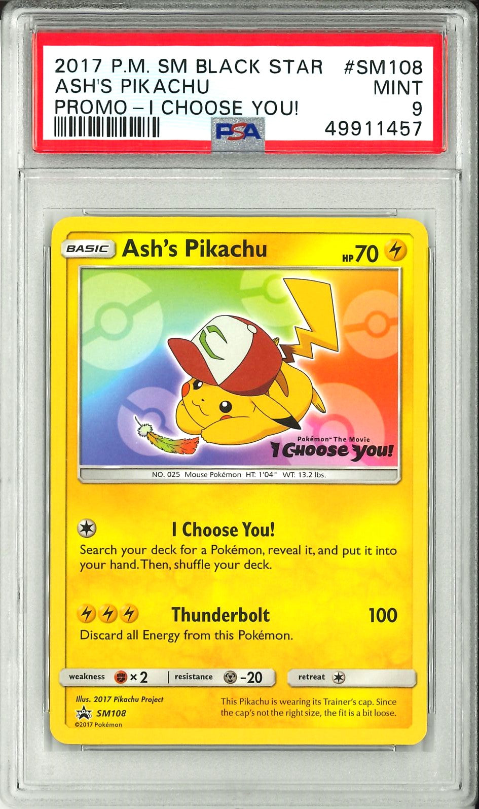 Black star - Ashs Pikachu Promo