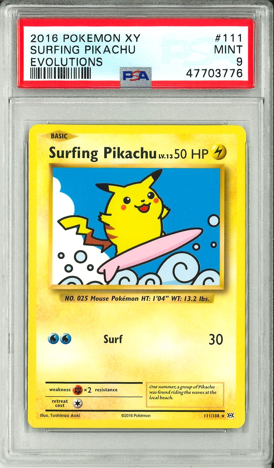 Evolutions - Surfing Pikachu