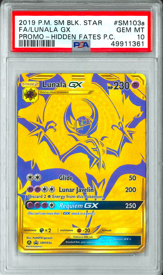 Hidden Fates - FA Lunala GX Promo