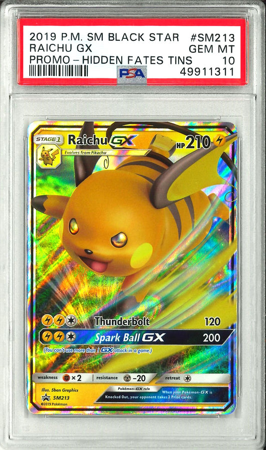Hidden Fates - Raichu GX Promo