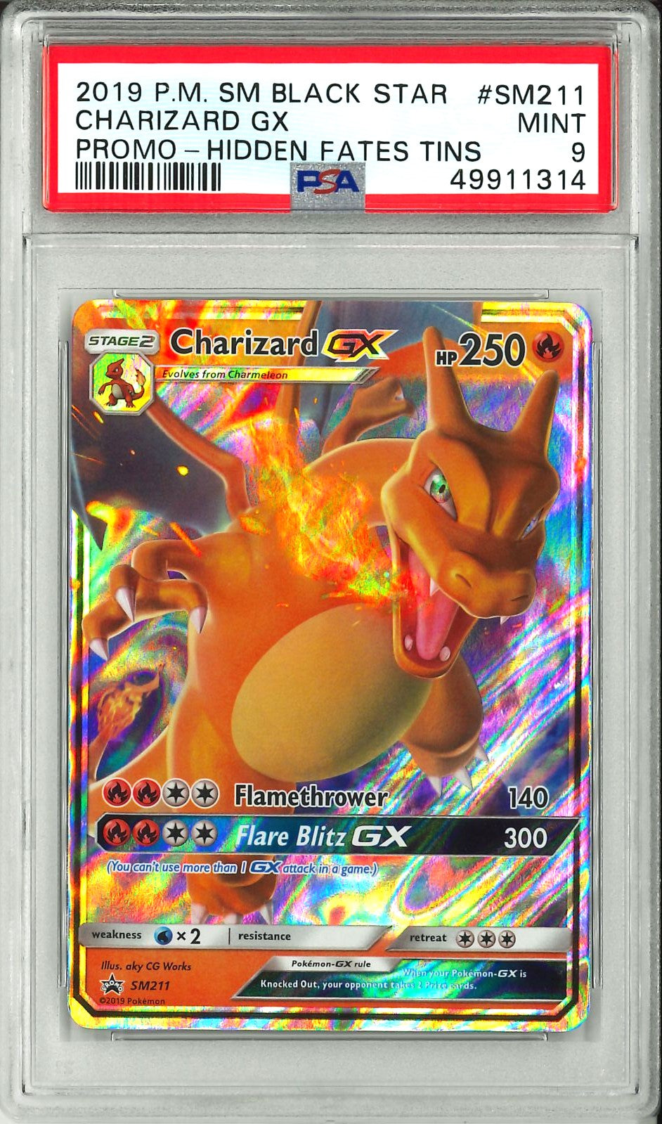 Hidden Fates - Charizard GX Promo