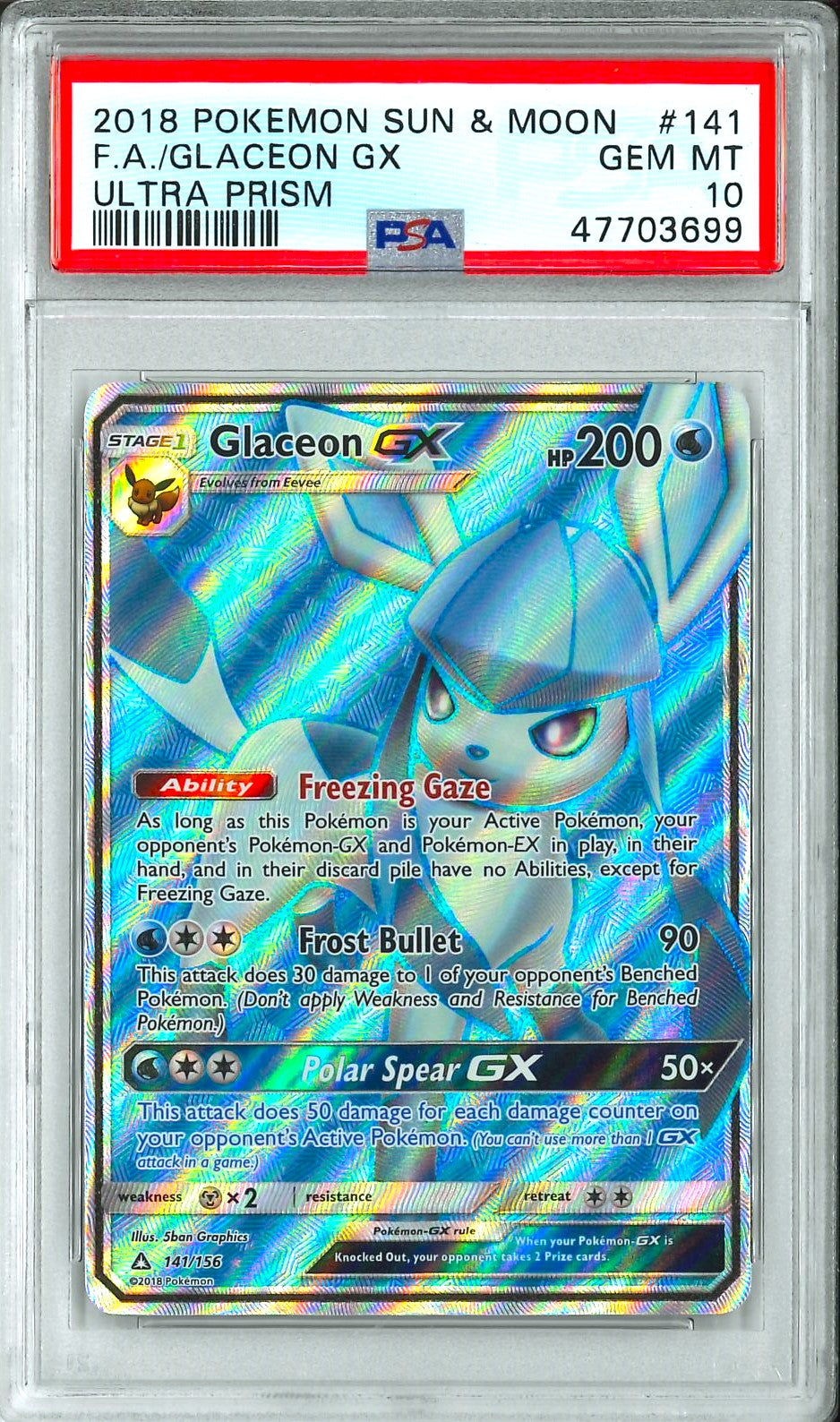 Ultra Prism - FA Glaceon GX